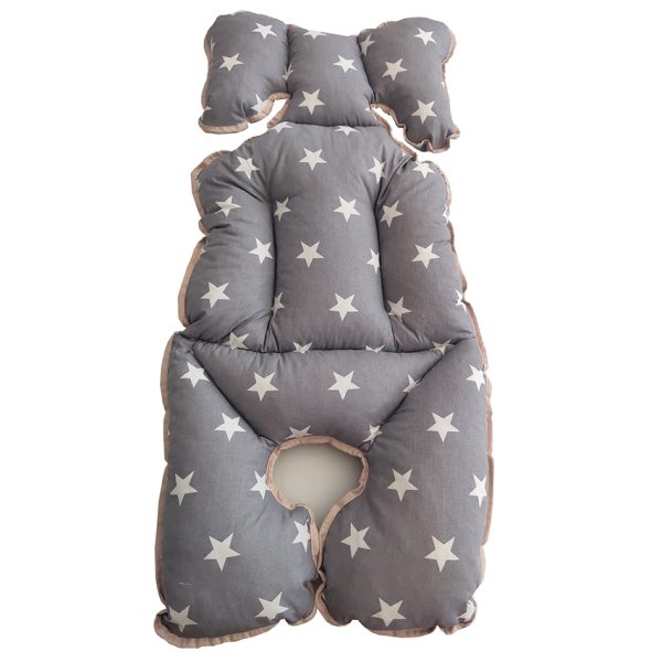 Star Stroller Cushion: Brown