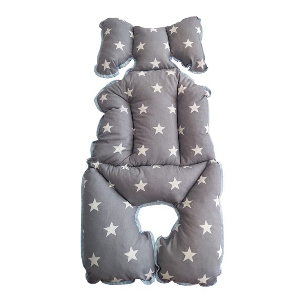 Star Stroller Cushion: Blue