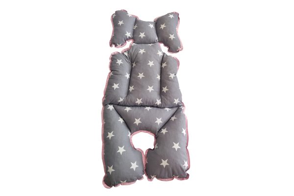 Star Stroller Cushion: Pink