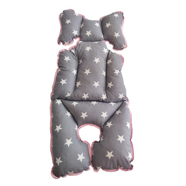 Star Stroller Cushion: Pink
