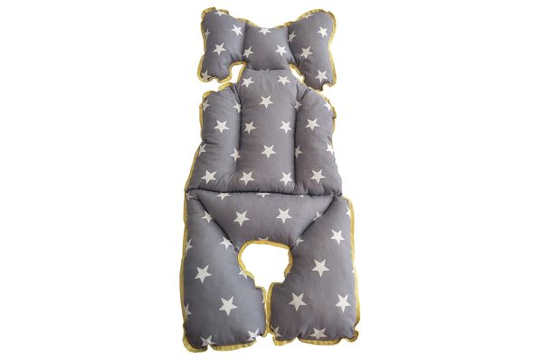 Star Stroller Cushion: Yellow