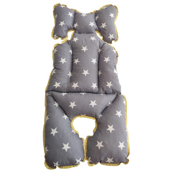 Star Stroller Cushion: Yellow