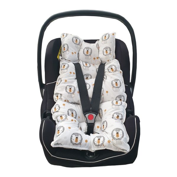 Safari Stroller Cushion: Grey