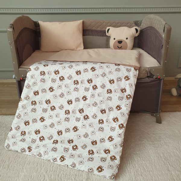 Little Bear 5-Piece Sleeping Set- Brown