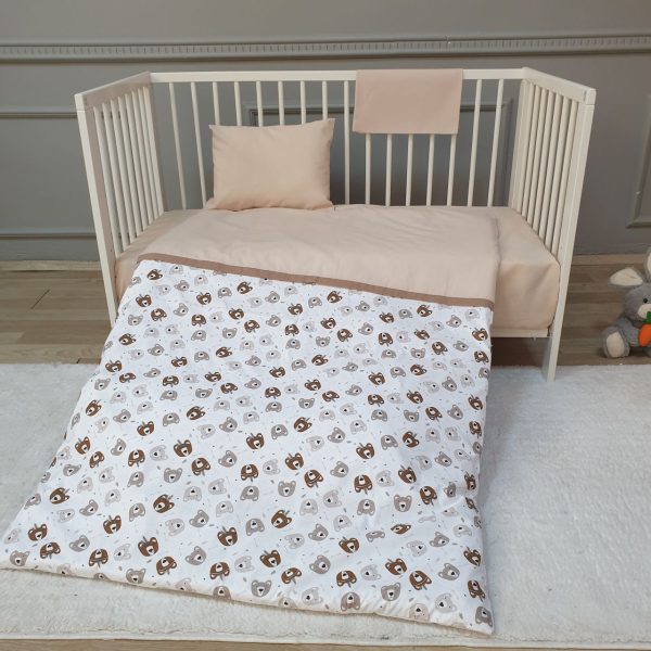 Little Bear Baby Bedding Set- Brown