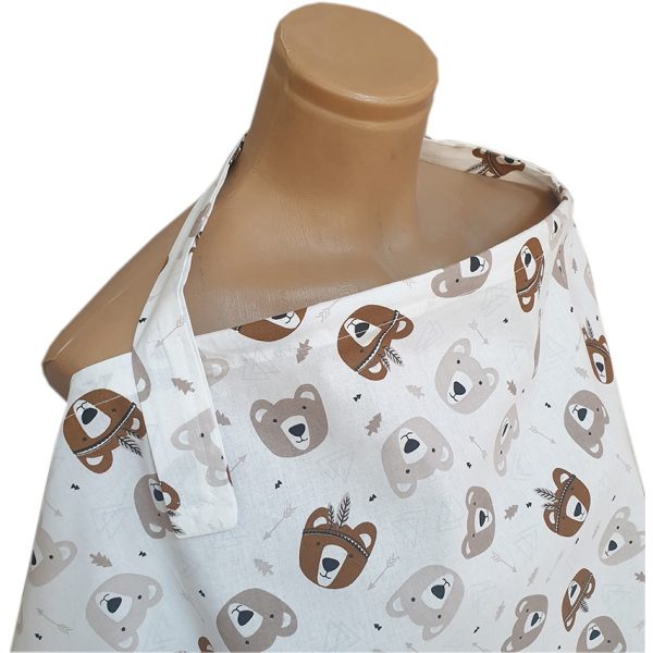 Little Bear Nursing Cover: Brown - Image 2