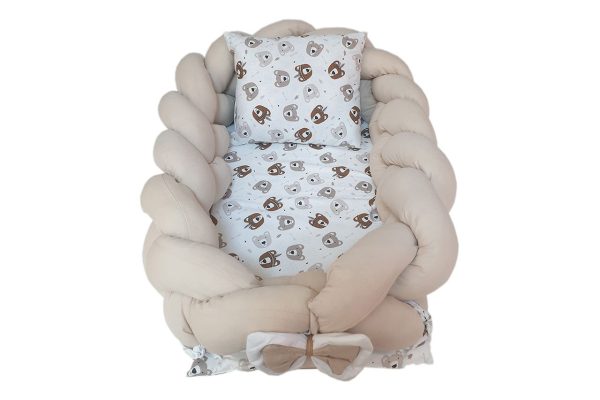 Little Bear Braided Babynest- Brown