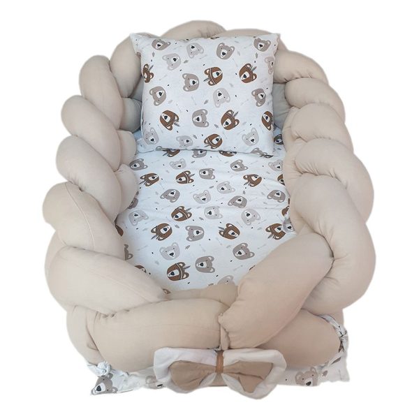 Little Bear Braided Babynest- Brown