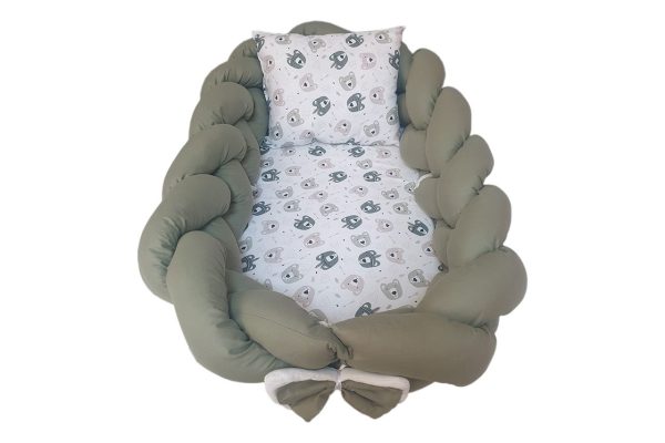 Little Bear Braided Babynest- Green