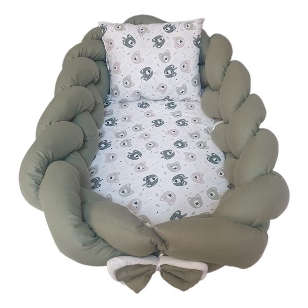 Little Bear Braided Babynest- Green