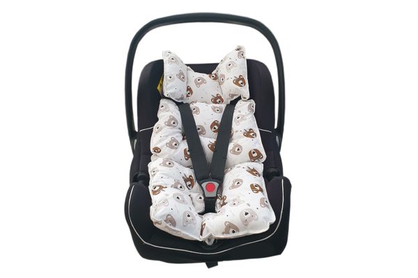 Little Bear Stroller Cushion: Brown