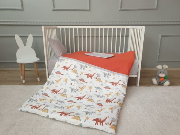 Dino Baby Bedding Set- Brick