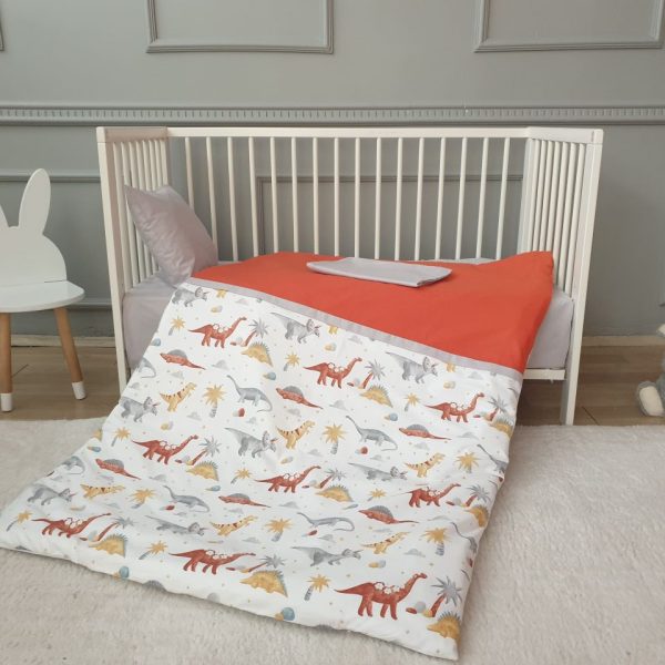 Dino Baby Bedding Set- Brick
