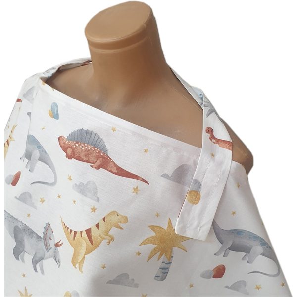 Dino Nursing Cover: Brick - Image 2