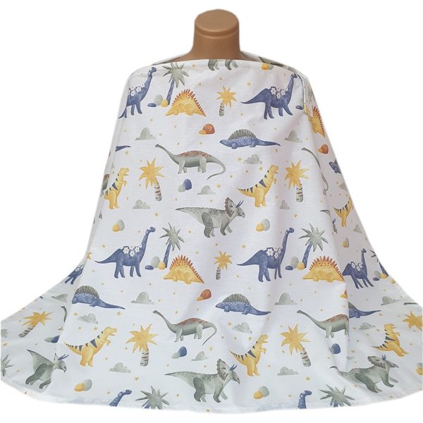 Dino Nursing Cover: Green
