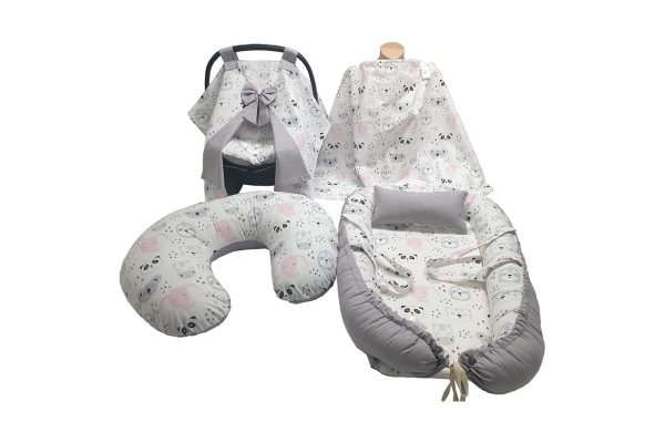 Panda 5-piece Set: Grey
