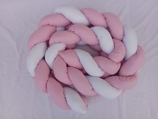 Pink-white 3-Braided Side Protector