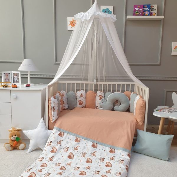Squirrel Fence Sleep Set- Green