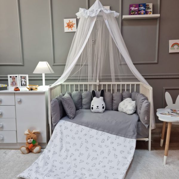 Rabit Fence Sleep Set- Grey