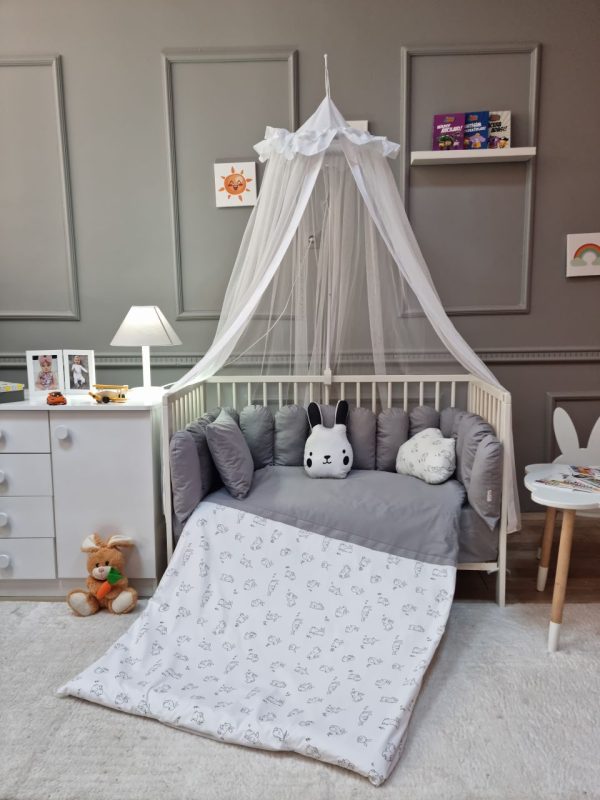 Rabit Fence Sleep Set- Grey