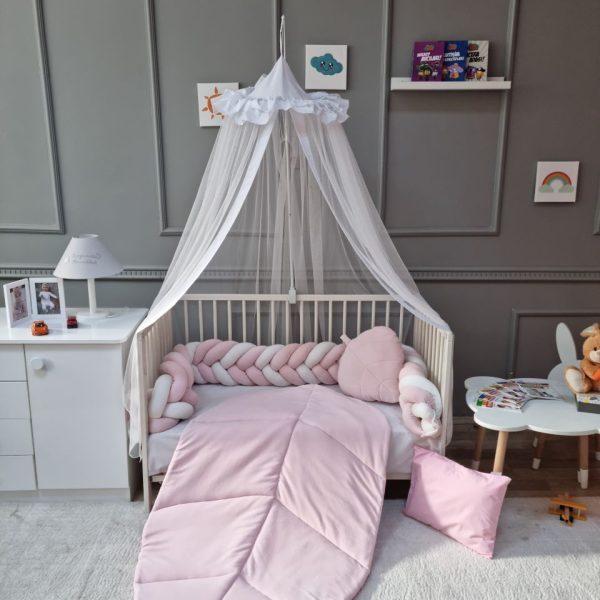 Leaf 5-Braided Cradle Sleep Set - Pink