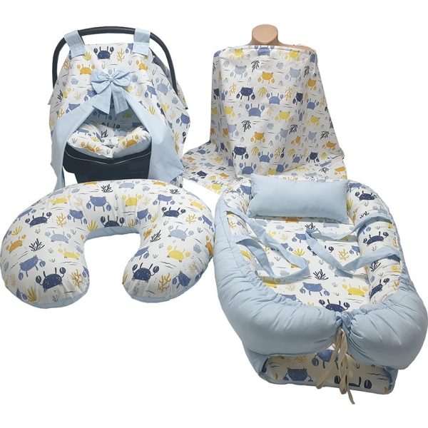 Crab 5-piece Set: Blue