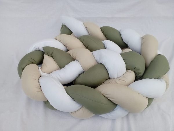 Brown - Green- White 3-Braided Side Protector
