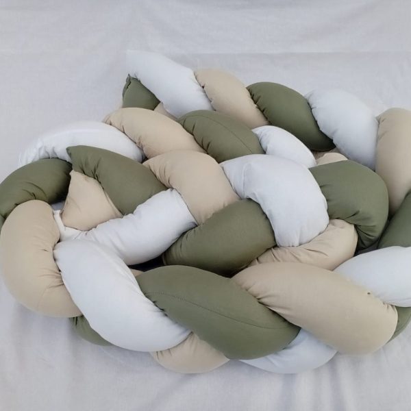 Brown - Green- White 3-Braided Side Protector