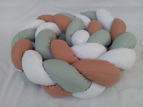 Brick - Green- White 3-Braided Side Protector