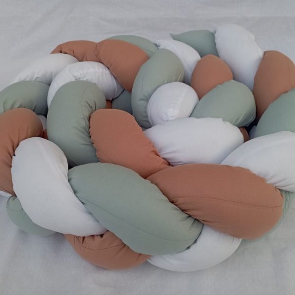 Brick - Green- White 3-Braided Side Protector
