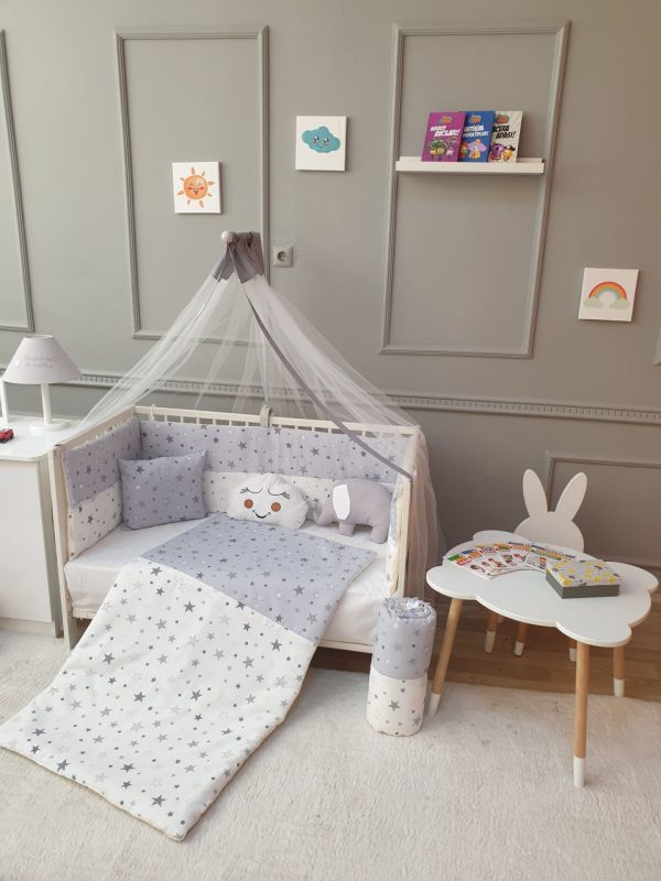 Star Side-Wall Sleep Set- Grey