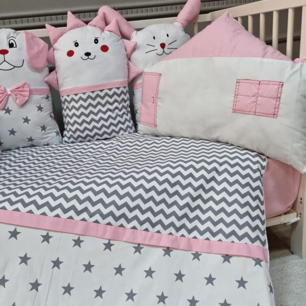 Star Neseli Dostlar Sleep Set- Pink - Image 3